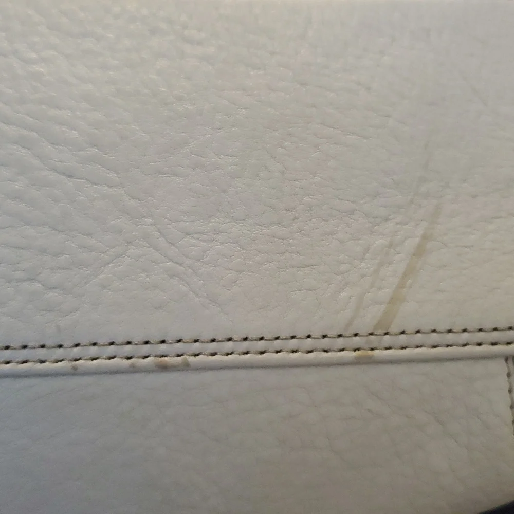 Vintage Coach Chelsea Chalk Leather Turnlock Shoulder Bag F13085 Y2K - Picture 11 of 13